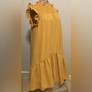 J. Her Smocked Ruffle Dress NWT